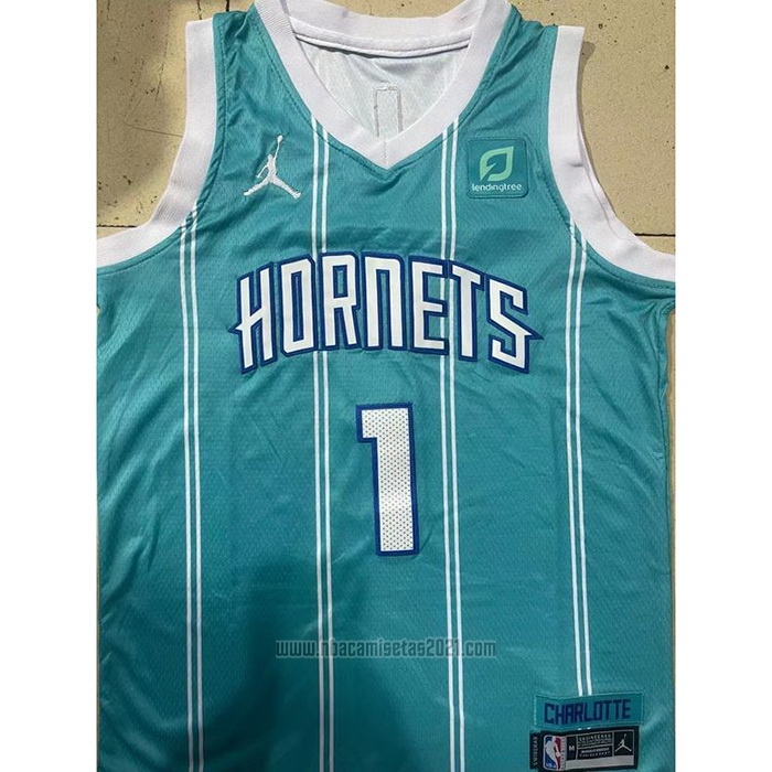 Camiseta Nino Charlotte Hornets LaMelo Ball #1 Icon 2022-23 Verde
